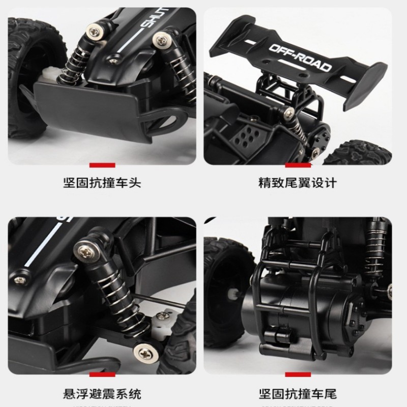 Aleación de control remoto coche de alta velocidad transfronterizo nuevo 1:16RC2.4G alta velocidad bigfoot escalada vehículo todoterreno carrera coche de deriva