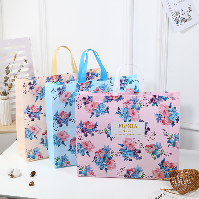 Set de 4 bolsas no tejidas para compras y almacenamiento