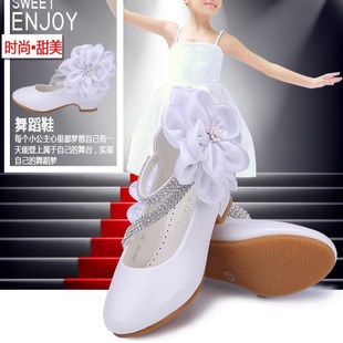 �¿��ЬС�߸�ƤЬ�����赸����Ь��ͯЬGirll Flower Shoes