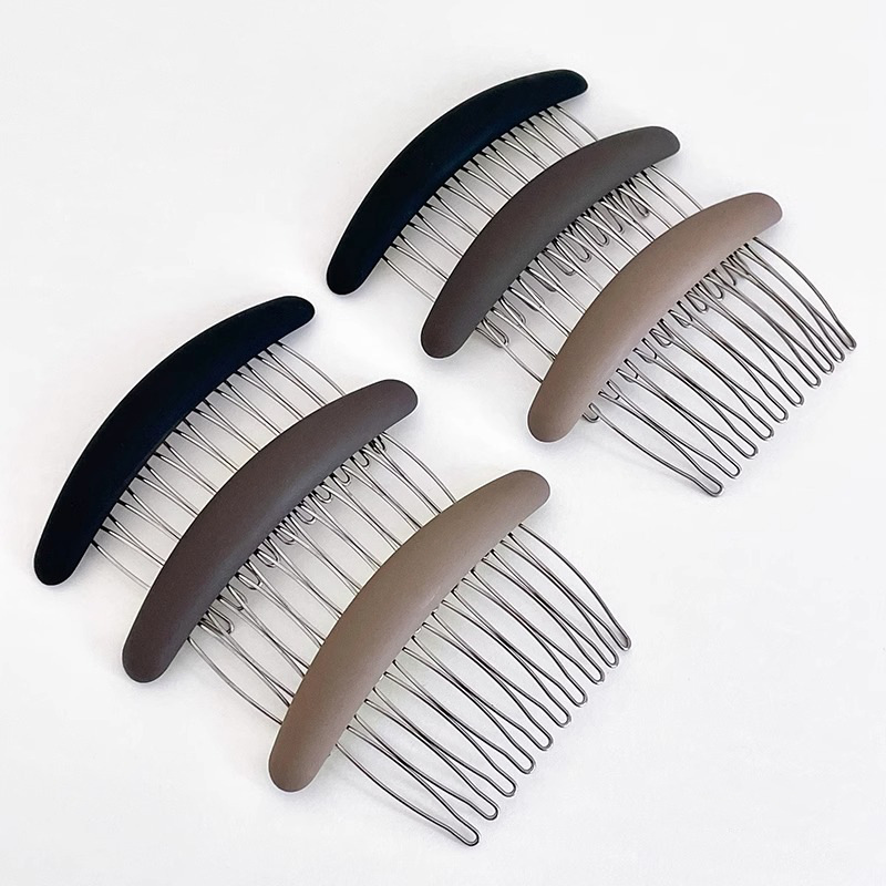 <unk> pin de cabello lateral para mujeres 2024 nueva cabeza de alta gama después de la finalización del cabello roto artefacto peine de cabello insertado pin de cabello de la frente