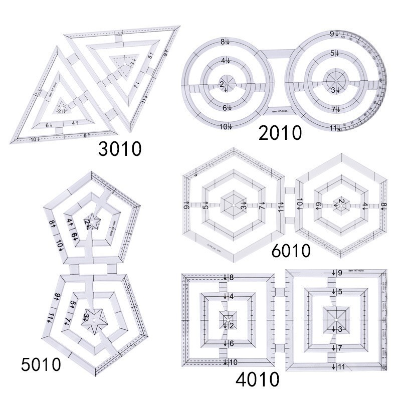Regla de costura de acrílico cuadrado negro regla cuadrada transparente Placa de ropa a medida que hace material de herramienta