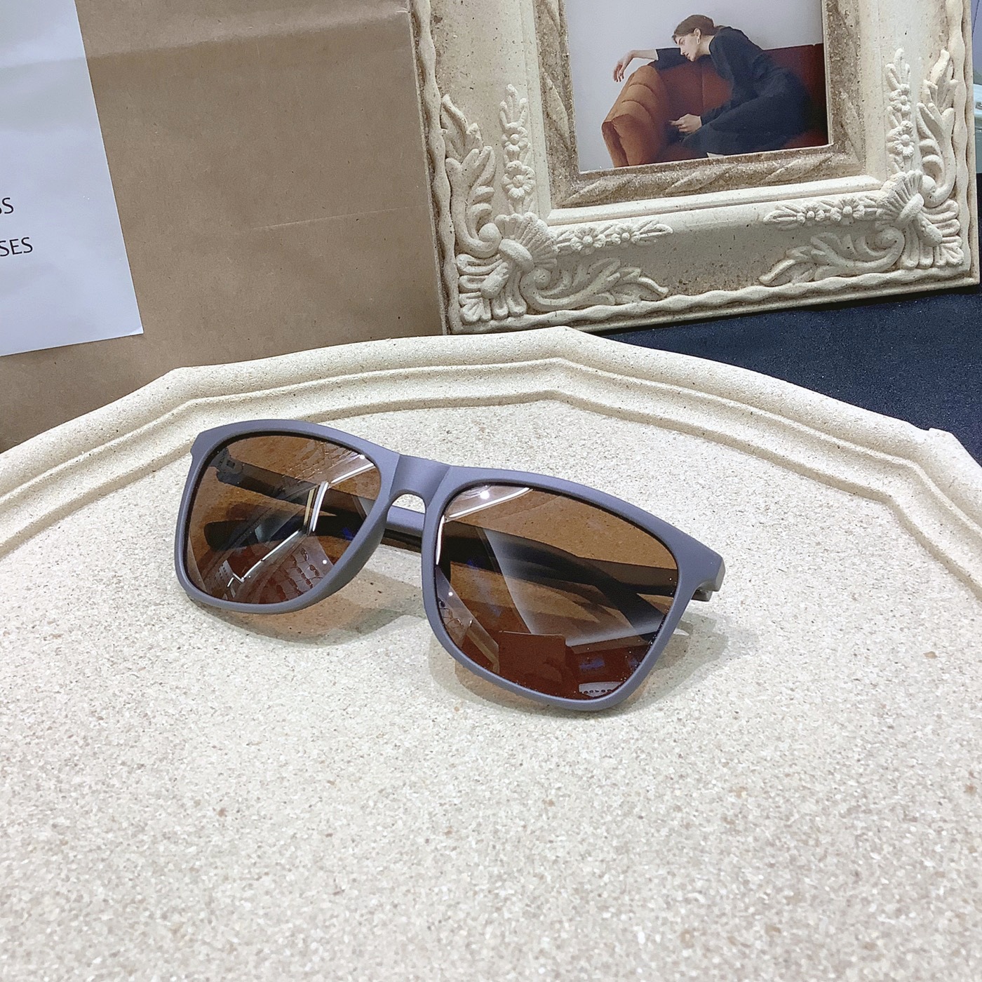 Nuevas gafas de sol polarizadas cuadradas de conducción para hombres gafas de sol clásicas transfronterizas AliExpress Southeast