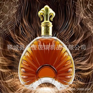 Manufacturer Wholesale Xo Brandy Wine Bottle 700ml Whiskey Empty Wine Bottle Large Capacity Glass Vodka Wine Bottle