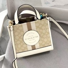 寇驰C家新款女包Dempsey帆布托特包经典单肩手提斜挎大容量通勤包