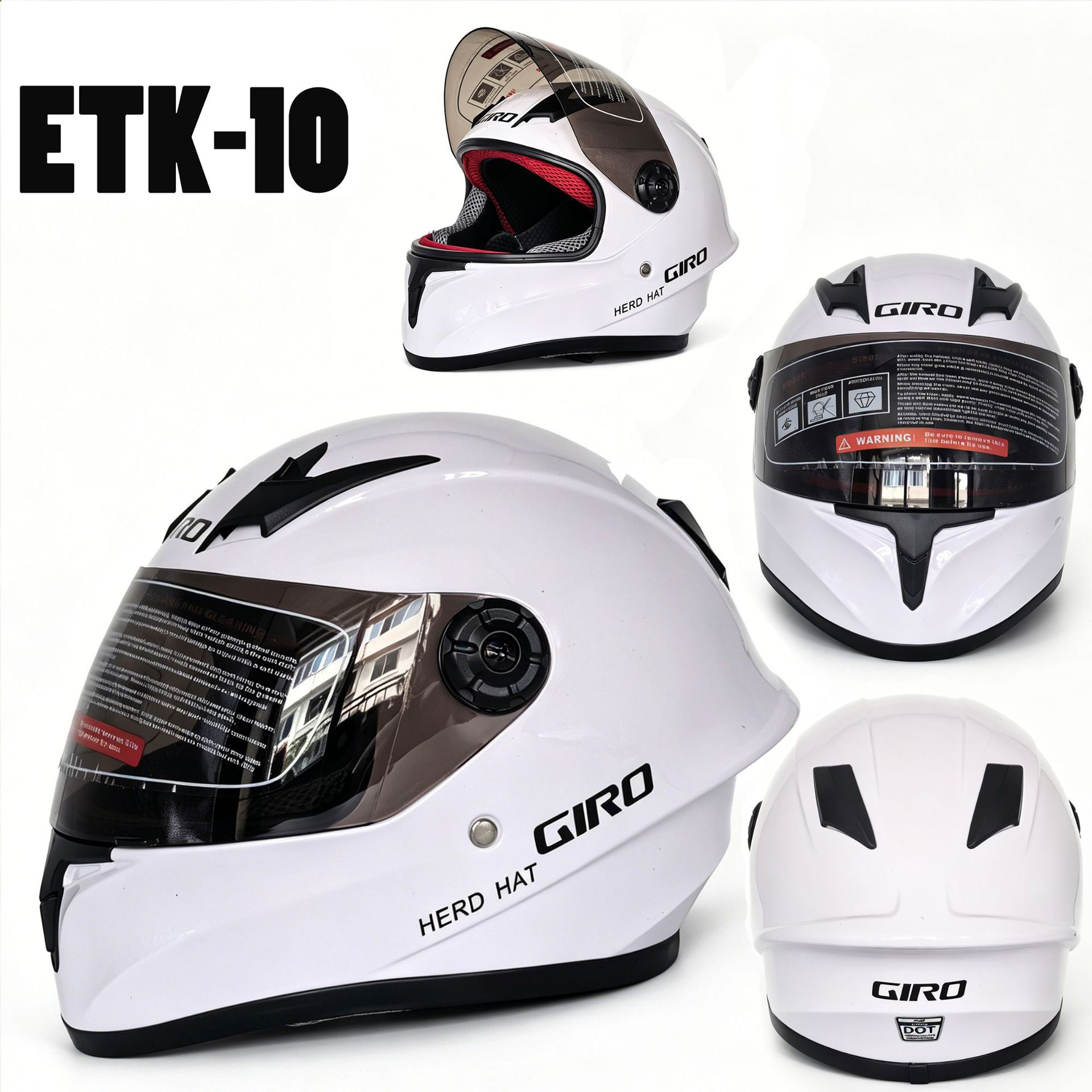 Adult and Children's Motorcycle Helmets Dot Certified Electric Vehicle Bicycle Helmets Off-Road Helmets C Full-Face Motorcycle Helmets
