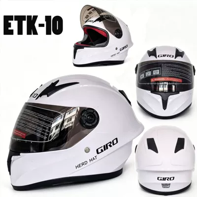 Motosiklet kaskı (dəbilqə) — Full-Face Motorcycle Helmets - childrens-etk-10-white-s-code