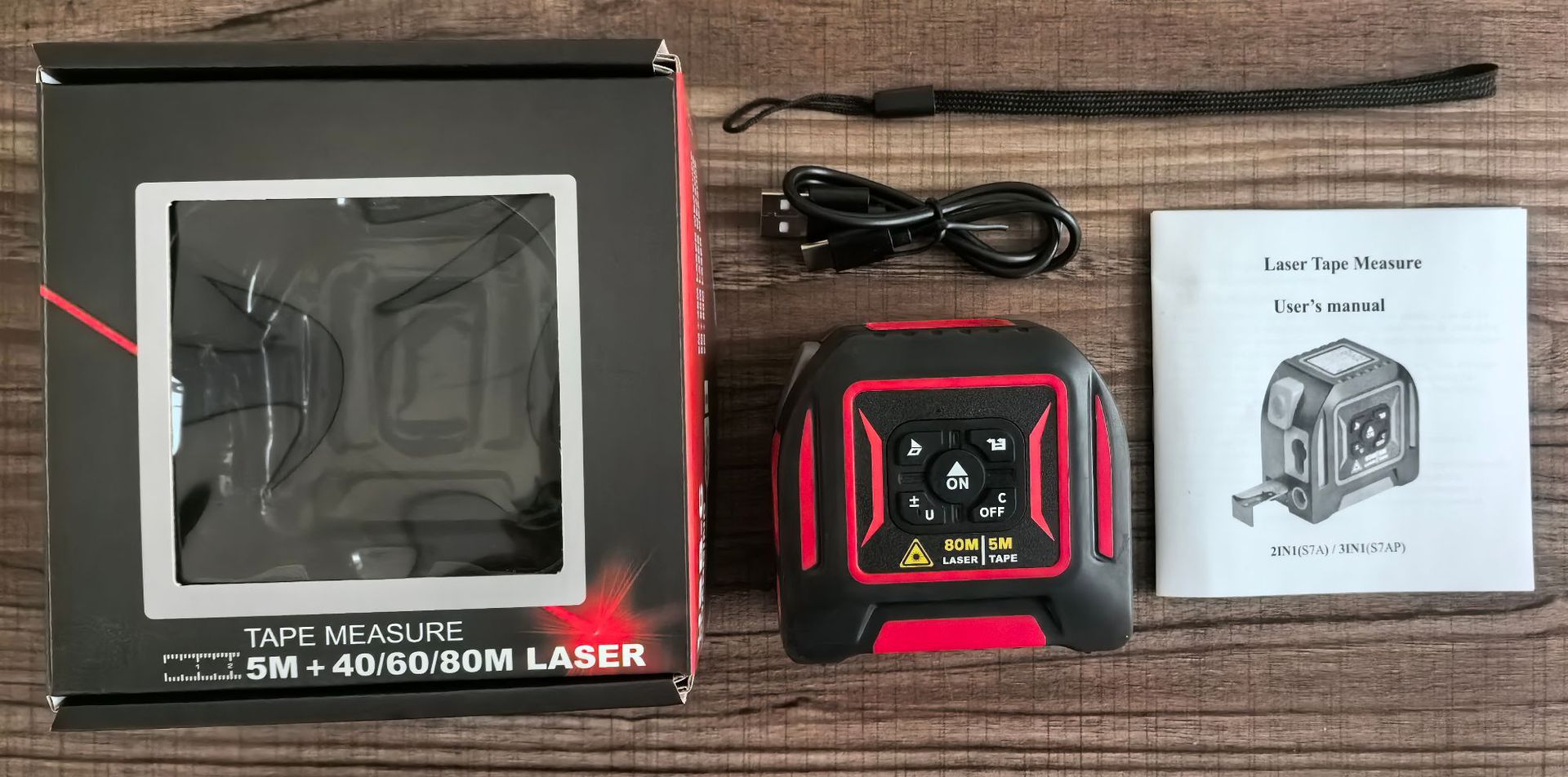 Fabricante recto 3 - en - 1 rango láser rango láser de acero cinta medidor de rango láser interior regla láser