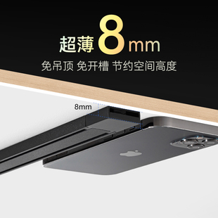 ↬   Led Surface-Mounted Magnetic Track Light Without Main Light for Living Room, No Ceiling Required, No Grooving Needed, Smart Light
