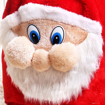 Navidad decoraciones bolsas de regalo de vello de oro de alta calidad bolsas de regalo grandes bolsas de dulces al por mayor