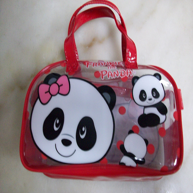 PVC礼品袋软胶袋圆桶袋化妆品包装袋拉链袋 透明袋 手挽袋 收纳袋