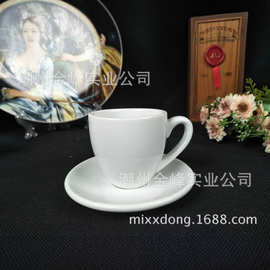 欧式陶瓷浓缩咖啡杯碟 意式浓咖啡杯碟可加LOGO跨境冰美式咖啡杯