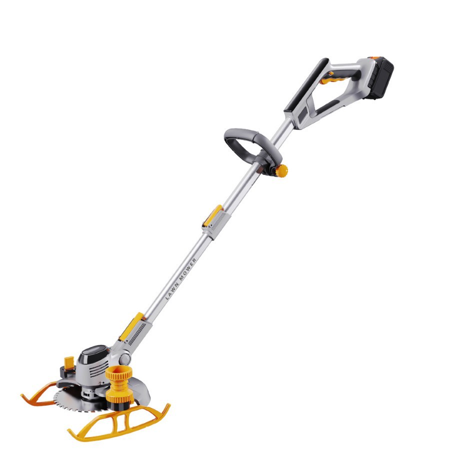 跨境家乐美电动割草机小型家用手推式除草坪修剪机锂电神器多功能