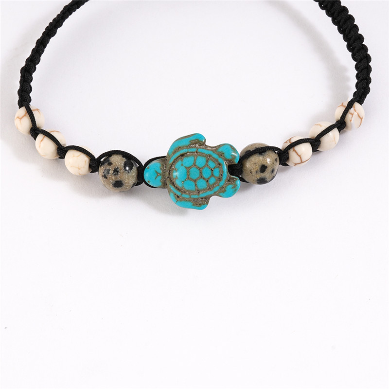 Tortoise Pattern Casual Retro Tortoise Turquoise Wax Line Wholesale Bracelets