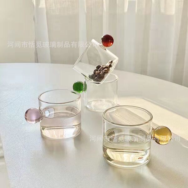 Glass coffee small cute tea cup
