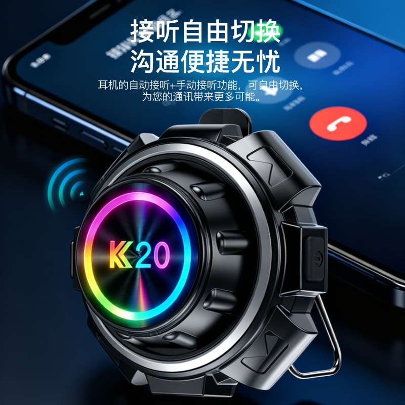 New Cross-Border Helmet Bluetooth Headset with Intercom, Fm Radio, Soft and Hard Tags, Waterproof for Cycling, Long Battery Life, Direct Supply from the Factory