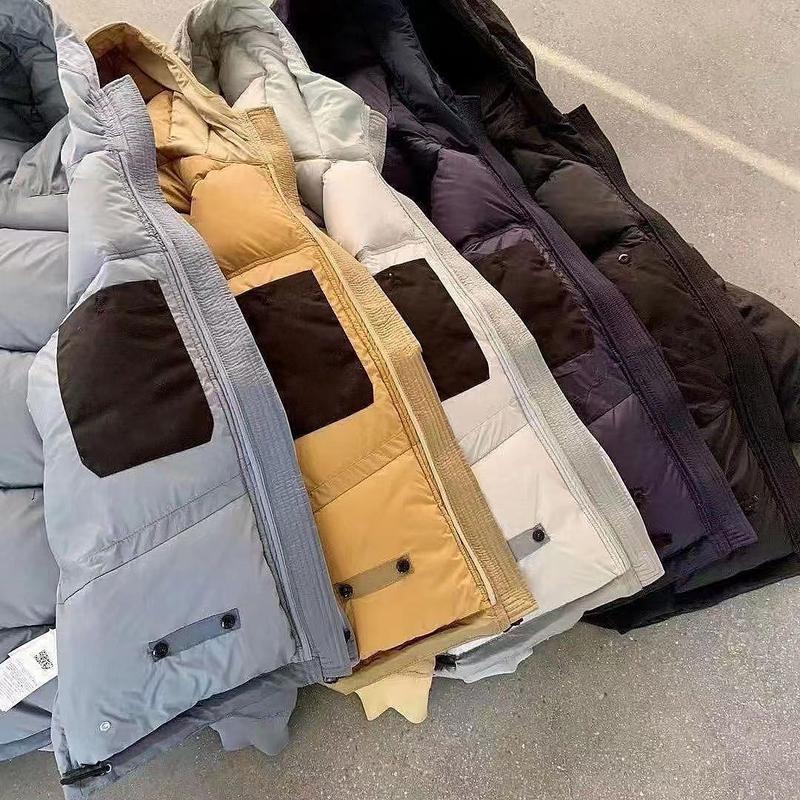 潮牌罗盘金属色尼龙加厚羽绒棉服面包服男拉链宽松百搭潮流外套潮|undefined