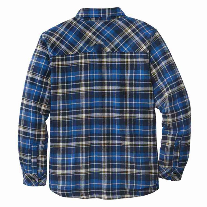Camicia da uomo in peluche allentata a maniche lunghe scozzese nuova classica autunno e inverno SY0092_voghion.com