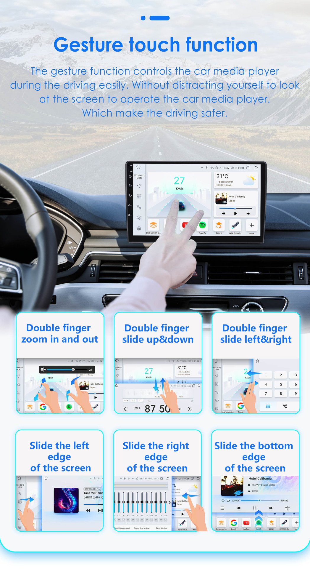 Cross-border applicable to Alpha alfa7-inch HD car audio and video vehicle GPS Android navigation intelligent all-in-one machine