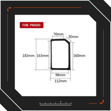 适用丰田霸道兰德酷路泽普拉多碳纤维排档框装饰贴纸汽车改装配件