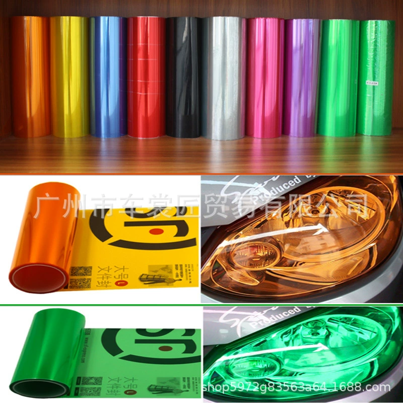 Трансграничная резка мотоцикл автомобиль яркая пленка для фар мульти-Спецификация Размер задний фонарь пленка автомобильная наклейка автомобильная светлая пленка для изменения цвета