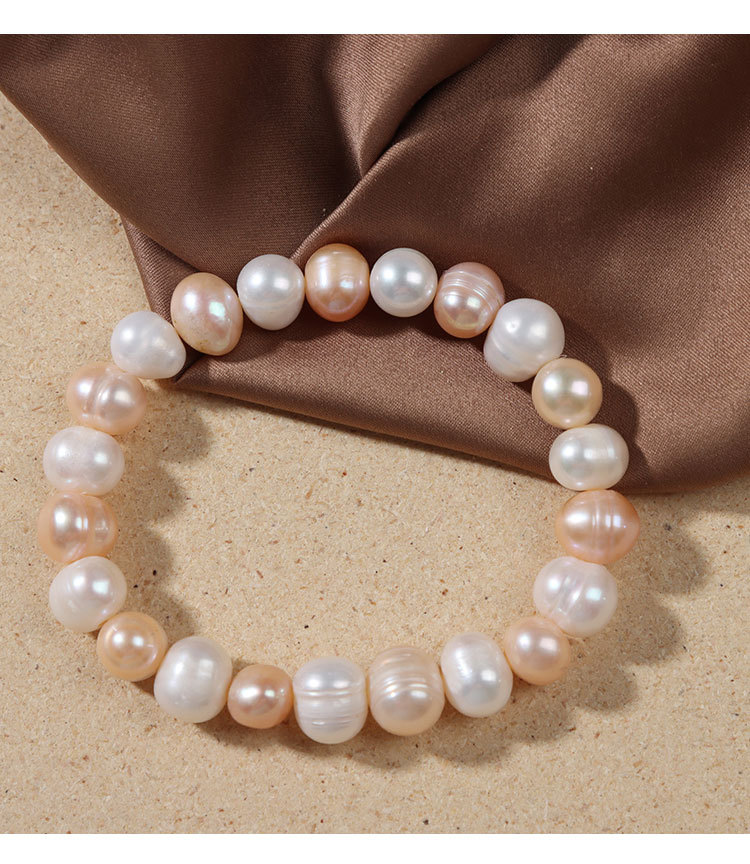 Fashion Round Pearl Beaded Bracelets 1 Piece display picture 3