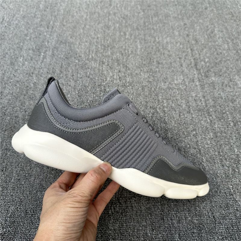 High-End New Men's Thick-Soled Height-Increasing Sports Casual Shoes Dad Shoes Cashmere Knitted Surface High-End Trendy Men's Shoes
