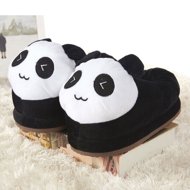 Cartoon Cute Panda Moon Slippers Polar Bear Home Warm Men's and Women's Plush Winter Cotton Slippers Home Wholesale