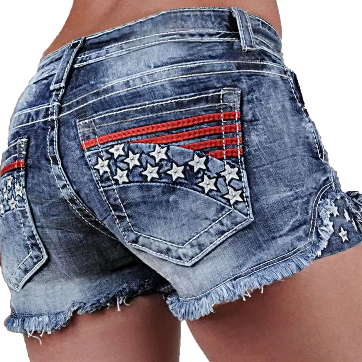Джинсовые модные шорты, брендовая эластичная вставка, заплатка, джинсовая юбка, европейский стиль