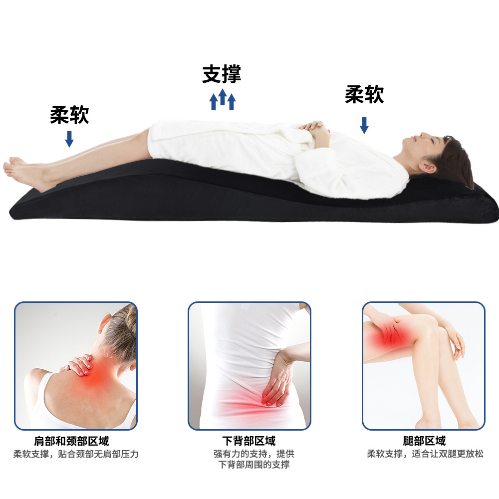 Productos de venta en caliente transfronterizos colchón de pestañas ergonómico curva salón colchón de belleza de espuma de alta calidad