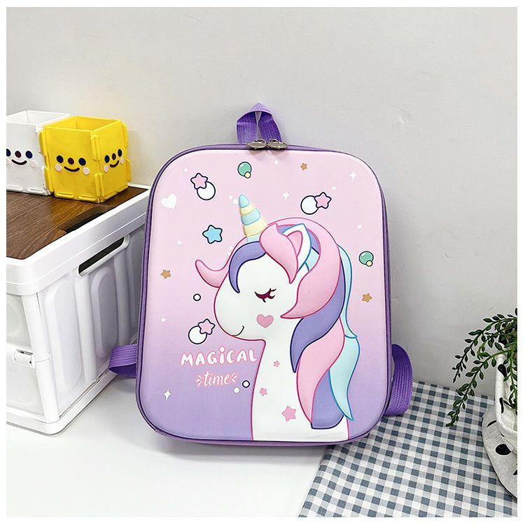 Princesa Elsa mochila de dibujos animados kindergarten bebé 3D duro Shell mochila ligera niños lindo pequeña mochila