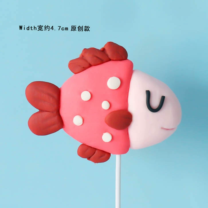 Panfan baking cake decorate the original model turtle shell shell, marine series plug -in birthday cake dessert