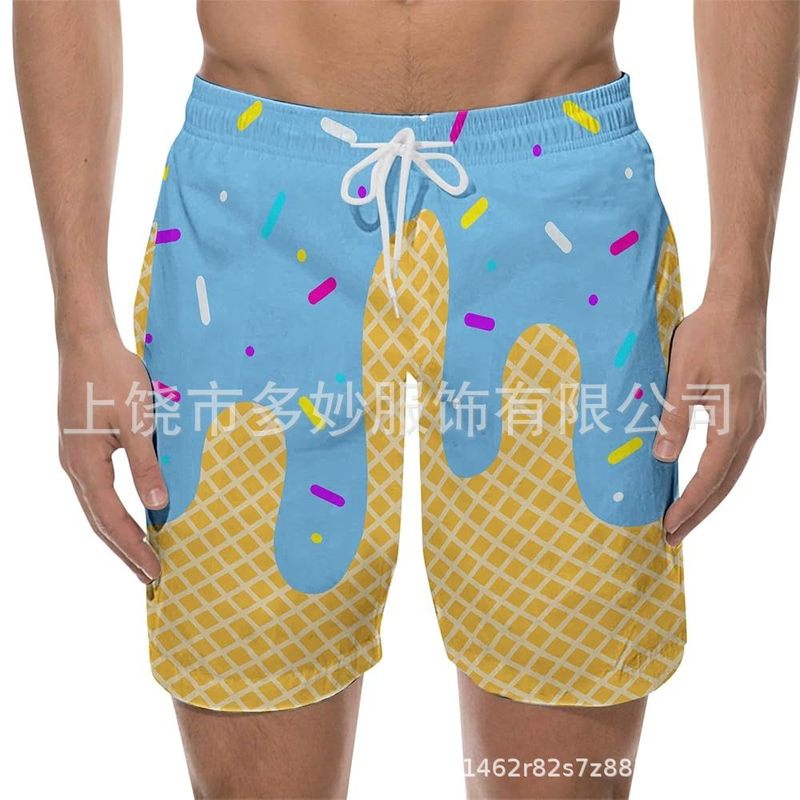 2025新款休闲短裤多色华夫冰淇淋短裤夏季成人短裤洋气百搭热裤|undefined