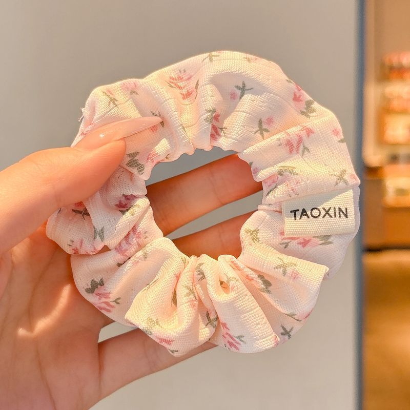 Anillo de cabello de intestino grande coreano para mujeres de alto nivel toallas cuadradas cuerdas de cabello de alta elasticidad y elásticas duraderas flojas flojas