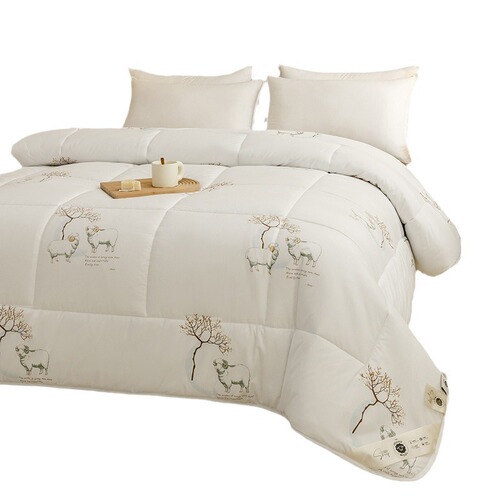 New Wool Blanket Three-Proof Super Soft Constant Temperature Spring and Autumn Winter Cover Core Anti-Piercing Thick Warm Blanket Wholesale