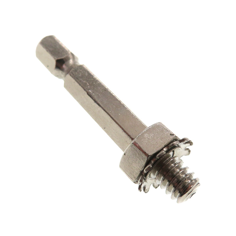 6.35MM六角杆 螺纹1 4-20T托盘配件白6