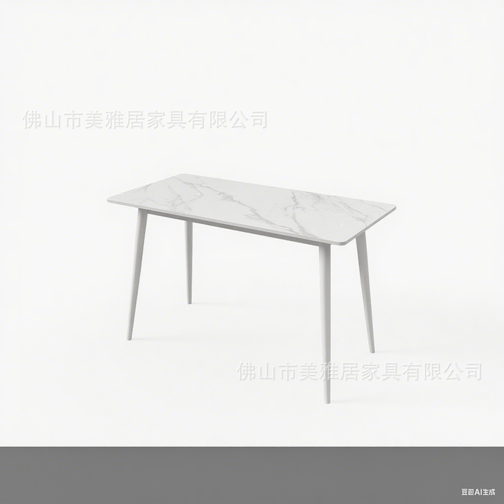 Mesa y silla de comedor de estudiantes de escuela Compañía comercial Comedor de personal de fábrica Comedor de postre Tienda de té de leche combinación de mesa y silla de comedor de tabla de roca