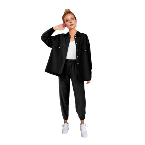 Fall Season European & American Style Loose-Fit, Fashionable Casual Trendy Commuter Long-Sleeve Shirt for Women