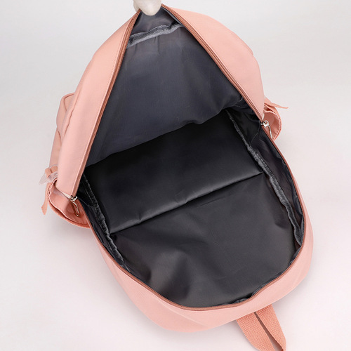 Wholesale new ins student backpack, female college simple large capacity school bag, versatile Japanese and Korean junior and high school backpack