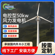 电控型50kw水平轴风力发电机启动风速低发电稳定DK风力发电机组