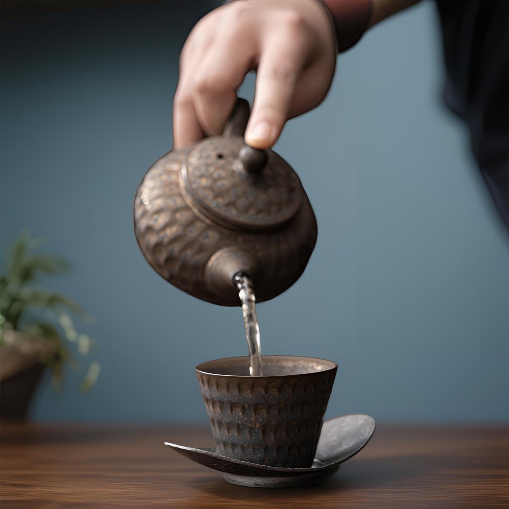 Retro ceramic Japanese tea cup