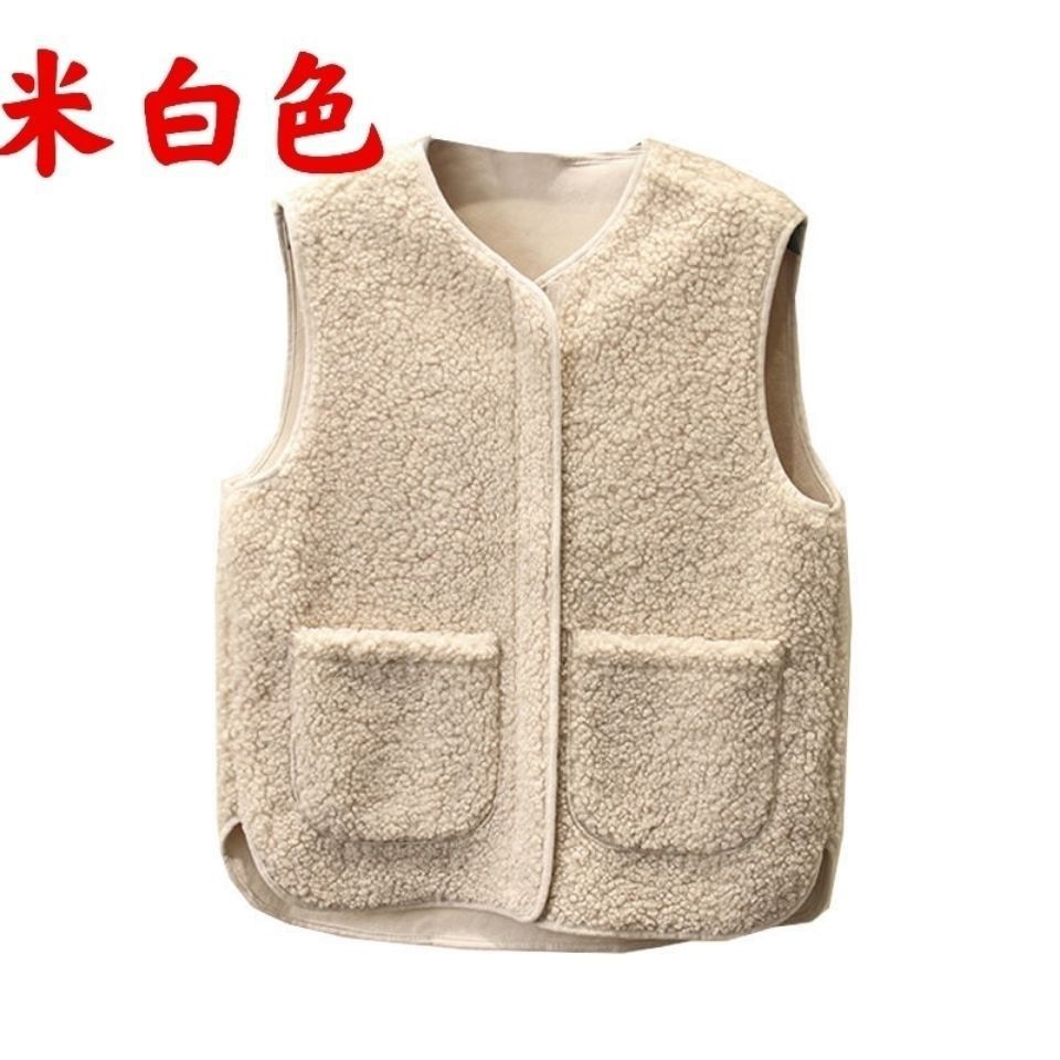 Chaleco de las mujeres nuevo Estilo Chaleco de piel bereber polar estilo coreano Otoño e Invierno versátil chaleco image 5
