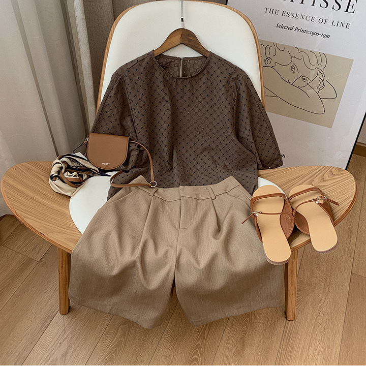 Bermuda Shorts Women's 2025 Summer New High Waist Suit Pants Drapey Loose Slim Hong Kong Style Workwear Casual Pants