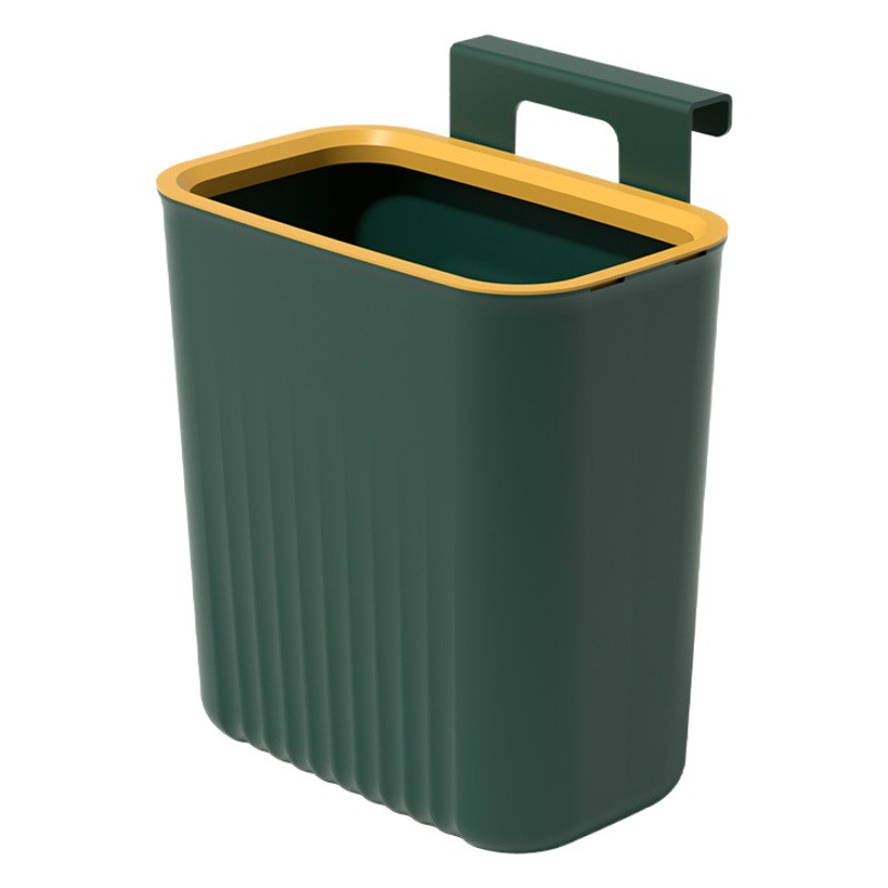 Basero montado en la pared 2023 nuevo hogar Baño de gran capacidad Flip cubierta deslizante montado en la pared bote de basura