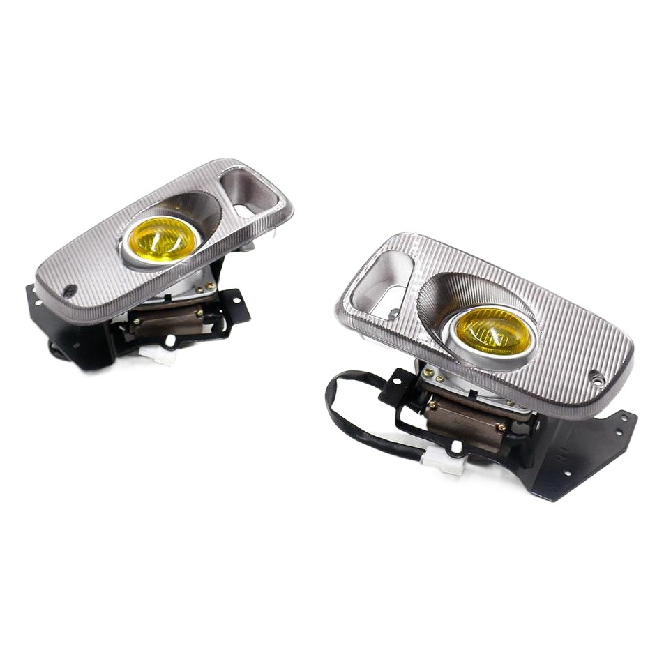 Lámpara antiniebla delantera de modificación de coche transfronteriza adecuada para Honda Civic 92-95 puerta doble amarilla