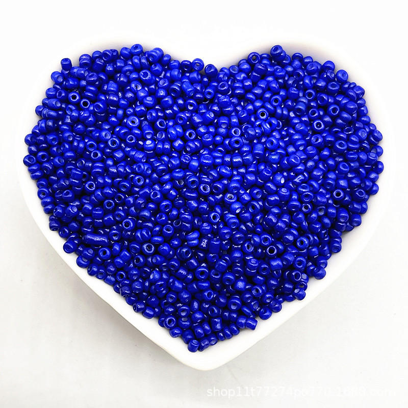 2/3/4mm color sólido vidrio pequeño arroz cuentas DIY hecho a mano collar pulsera joyería accesorios (15g un paquete)