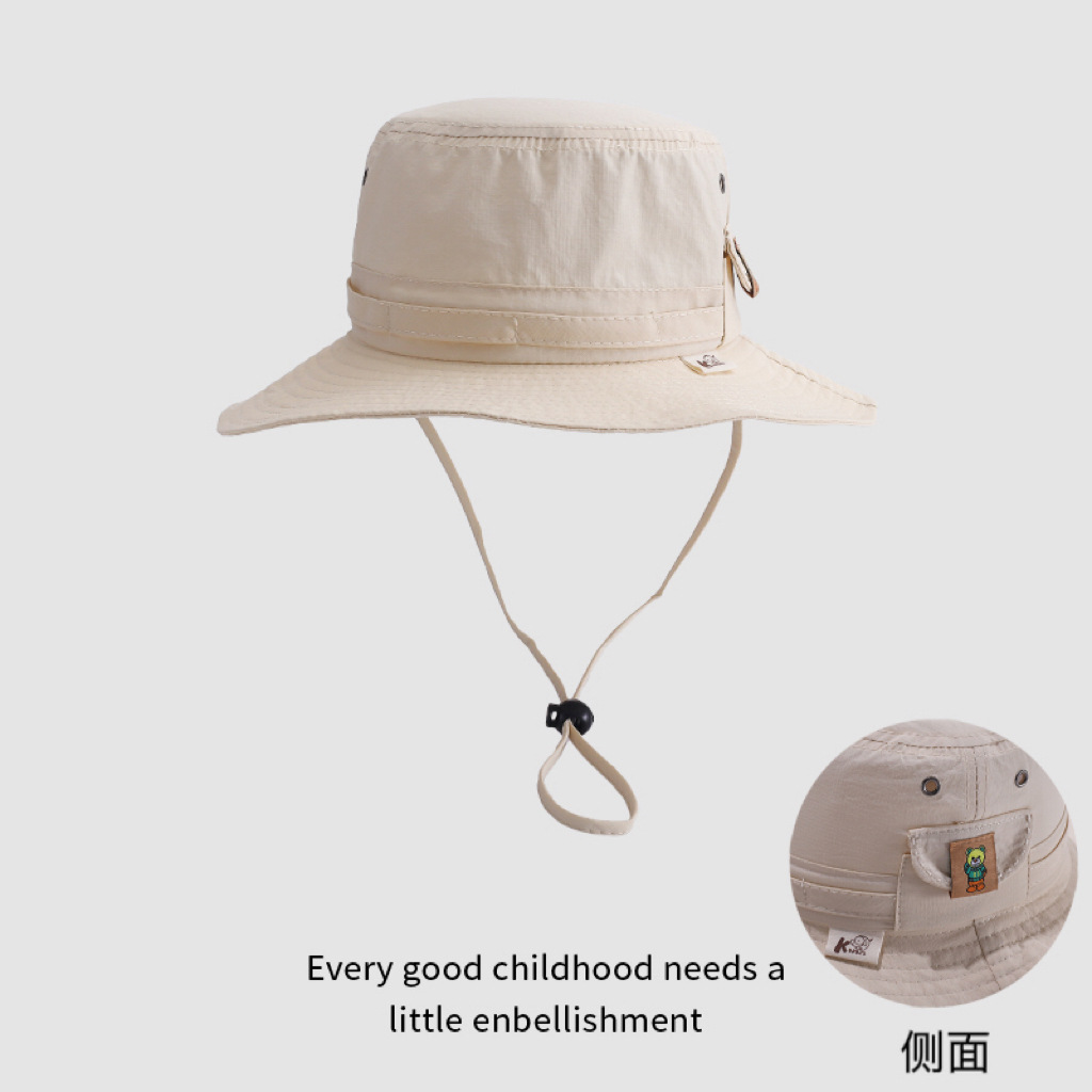 Sombrero de bebé primavera y otoño delgado sombrero de pescador para bebés de verano sombrero de protección solar hermoso gran gorro de sol para bebés