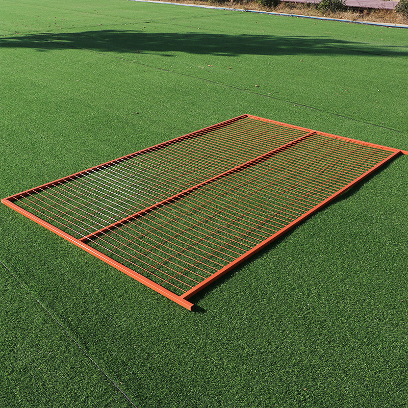 焊接喷涂移动栅栏护栏 PVC标准加拿大临时围网防护网