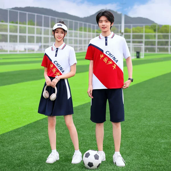 Graduation Season Class Uniforms, Summer College-Style Uniforms for Junior High and High School Students, Chorus Recitation Performance Uniforms, Sports Meeting School Uniforms Set