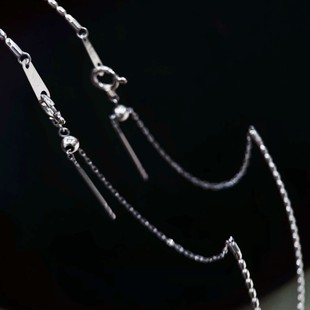 18K Gold Collar Finished Product, Bean Chain, Thick Japanese Imported Collar, Yellow and White Two-Color