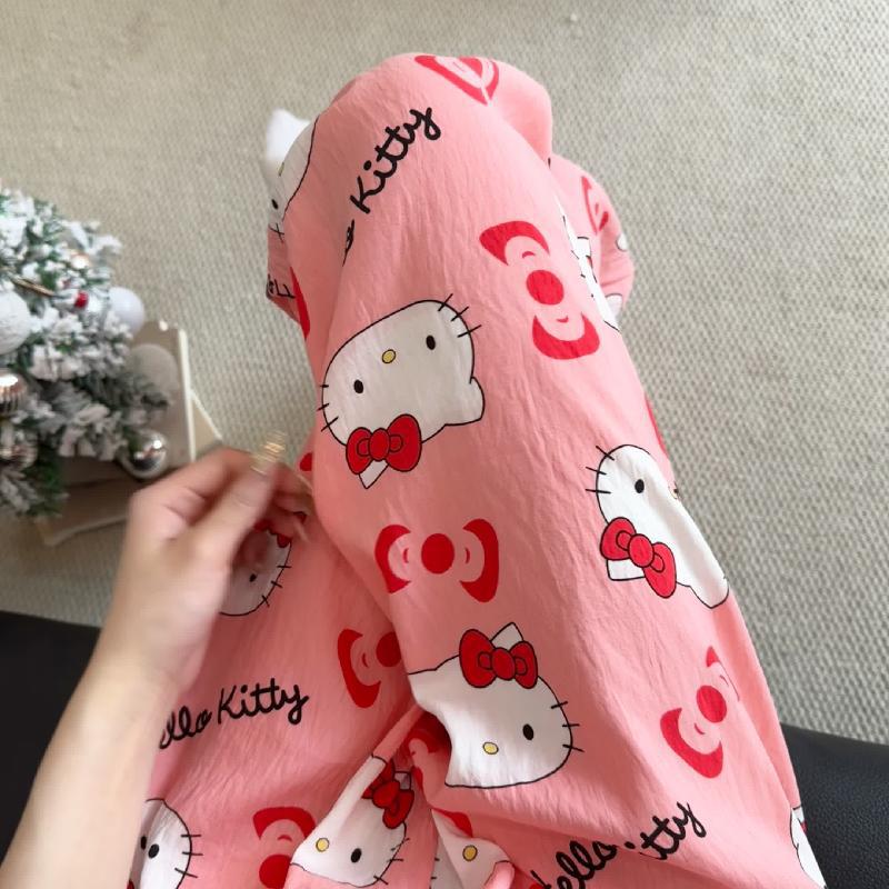 Primavera y verano · Pantalones de pijama casuales para mujeres pantalones a prueba de mosquitos rojos en línea 2025 nuevos pantalones caseros para llevar